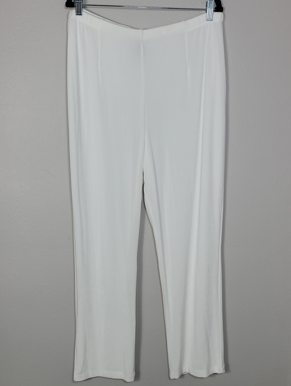 Chicos Travelers Wide Leg Pull On Pants Size 3 XL Ivory Quiet Luxury